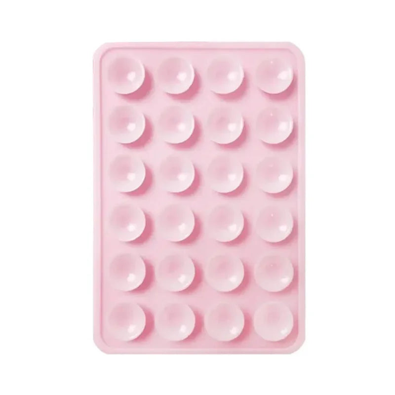 Silicone Suction Phone Holder Mat Multifunctional Suction Cup Wall Stand Square Anti-Slip Single-Sided Case Mount Back Sticke