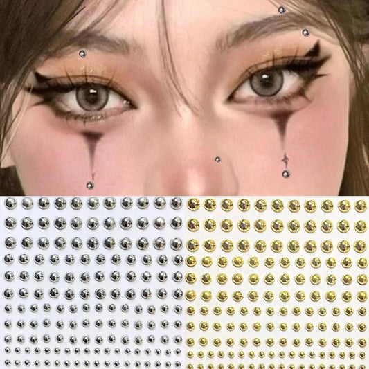 Fashion Fake Lip Nail Eyebrow Nose Ring No Piercing Lip Nails Sticker Selfadhesive Waterproof Reusable Body Belly Button Jewe