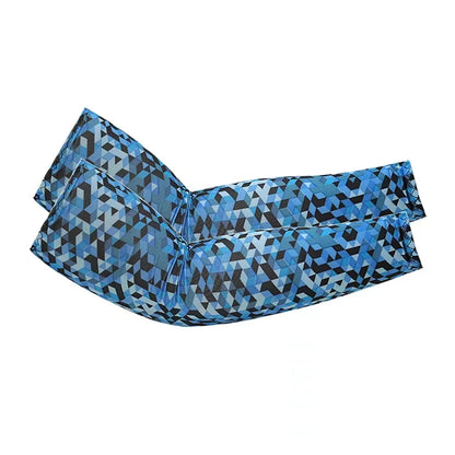 2Pcs Unisex Cooling Arm Sleeves Cover Sports Running UV Sun Protection Outdoor Men Fishing Cycling Quick Dry Arm Warmer - 1Pa