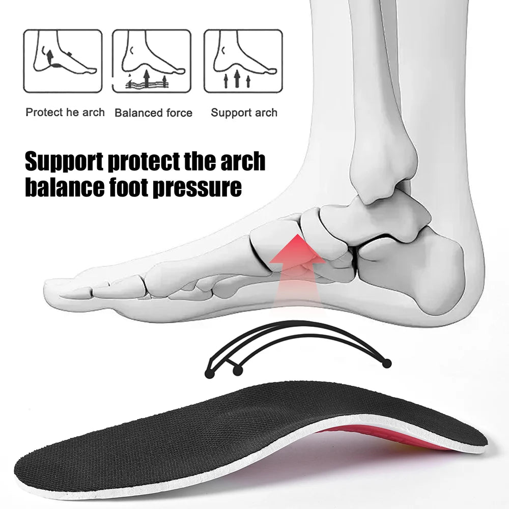 Orthotic Insole Arch Support Flatfoot Orthopedic Insoles For Feet Ease Pressure Of Air Movement Damping Cushion Padding Insol