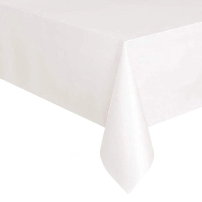 Disposable Tablecloth White Black Pink Gold Table Cover Plastic Birthday Wedding Table Cloth Party Dining Table Decoration Fa