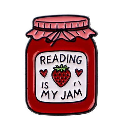 Book Lover Enamel Pin Cute Reading Themed Brooch "Just One More Chapter" Lapel Pins for Backpacks Bookworm Gift - 2