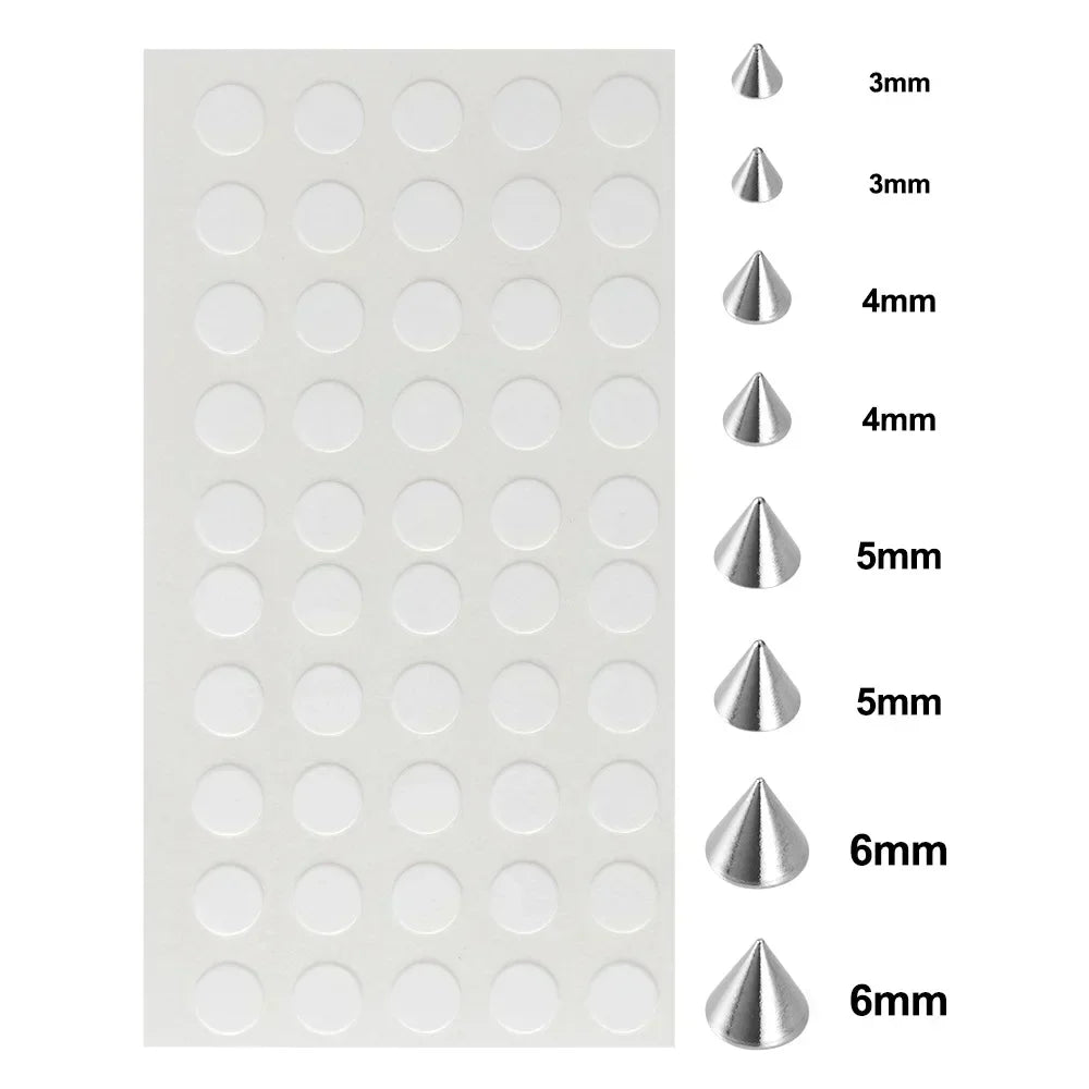 180pcs Non Piercing Lip Nails Sticker Selfadhesive Waterproof Reusable Fake Lip Nail Eyebrow Nose Ring Body Belly Button Jewe