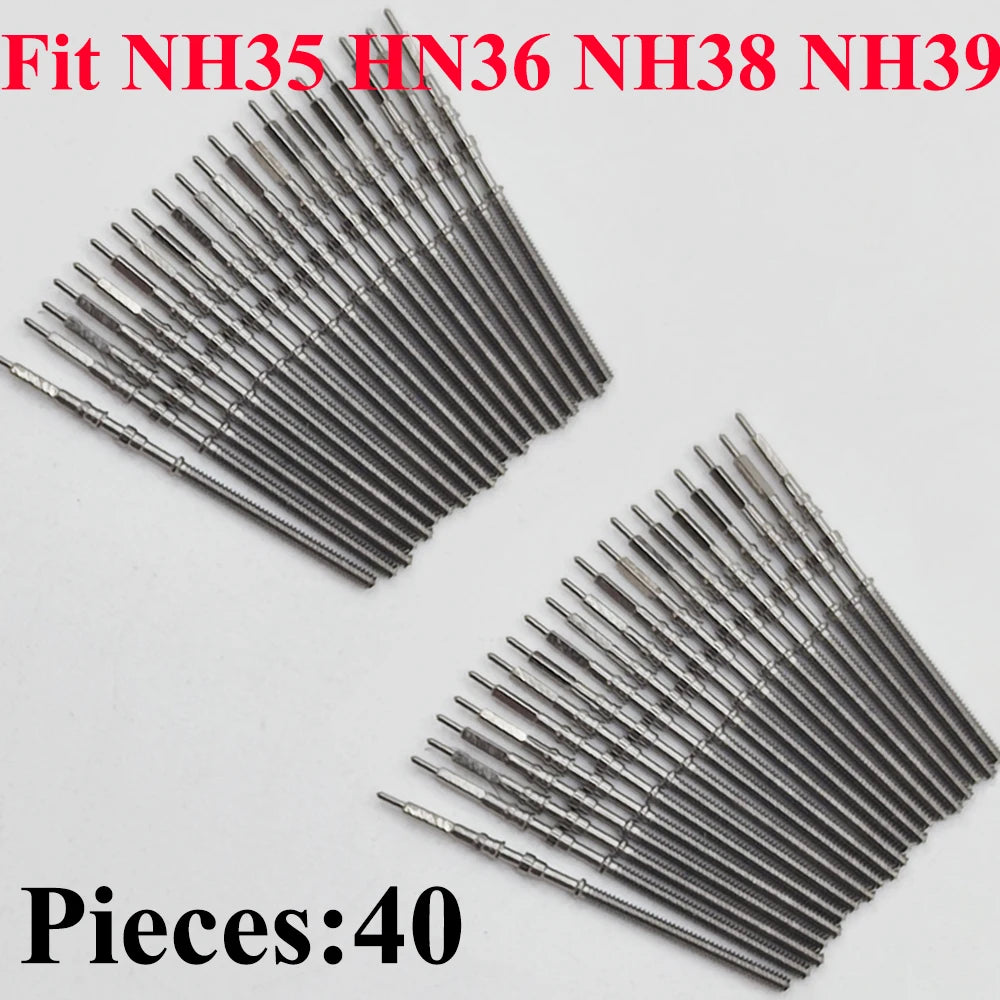 Watch Stem Stainless Steel Spare Parts fit NH35 NH36 NH34 NH38 NH39 Crown Automatic Mechanical Movement Watch Parts Crown Ste