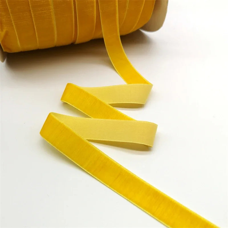 5 Yards 6-25mm Velvet Ribbon Wedding Party Decoration Handmade Ribbon Gift Wrapping Hair Bowknot DIY Christmas Ribbon