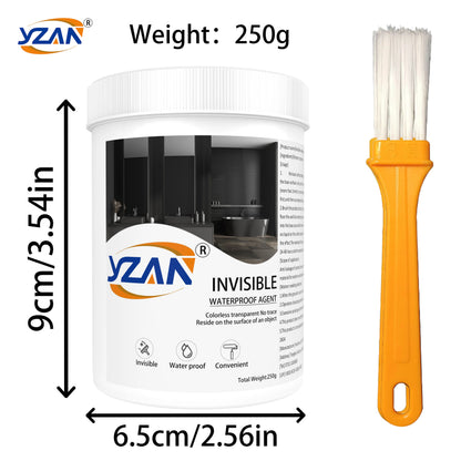 450g Polyurethane Waterproof Coating Invisible Paste Sealant Glue with Brush Adhesive Repair Nano Glue for Home Roof Bathroom