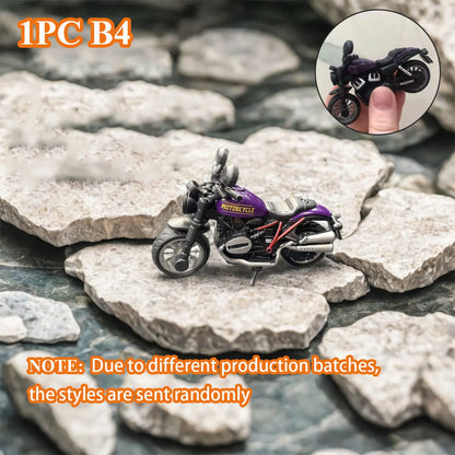 1PCS Motorcycle Model Toys Mini Vehicles Decoration Accessories for Boy Gift Alloy Car Children Birthday Gifts - purple