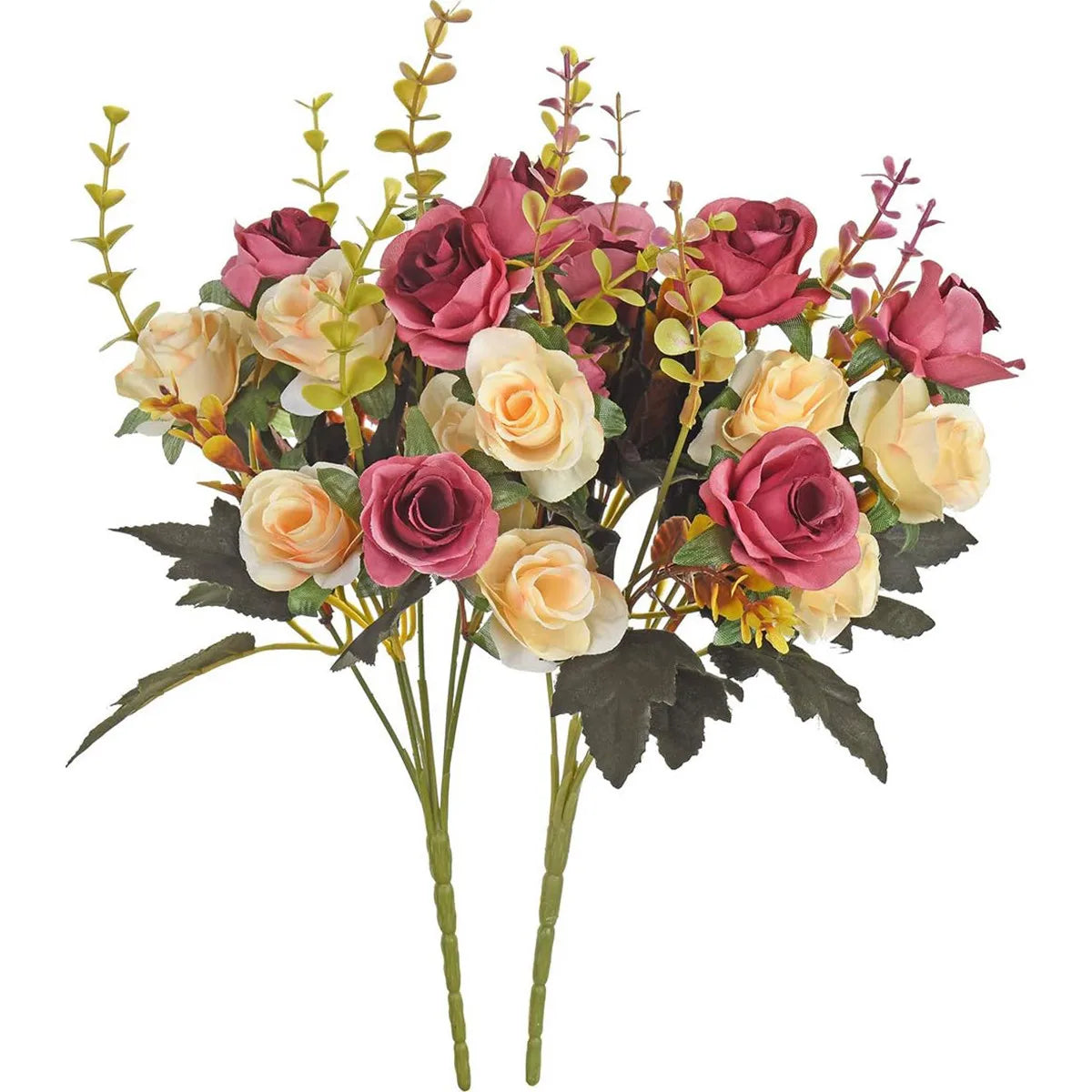 Artificial Flowers Silk Rose Wedding Home Festival Room Decoration Bride Bouquet Diy Scrapbooking Garland Wall Photography Pr