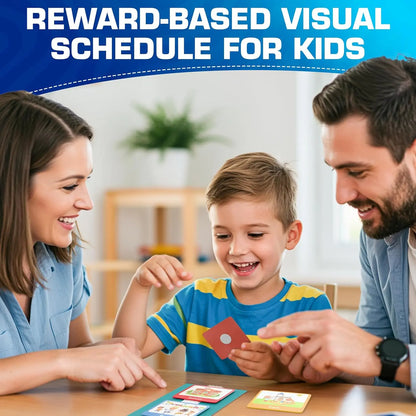 60 Pcs Visual Schedule Visual Wall Planner Daily Routine Chart for Kids Daily Visual Schedule Card Chore Chart Learning Mater