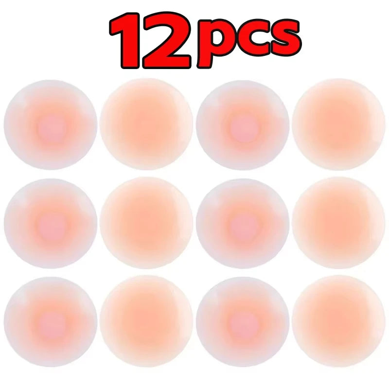 New Reusable Silicone Nipple Cover for Women Bra Sticker Breast Petal Strapless Bra Invisible Boob Pads Chest Pasties Intimat