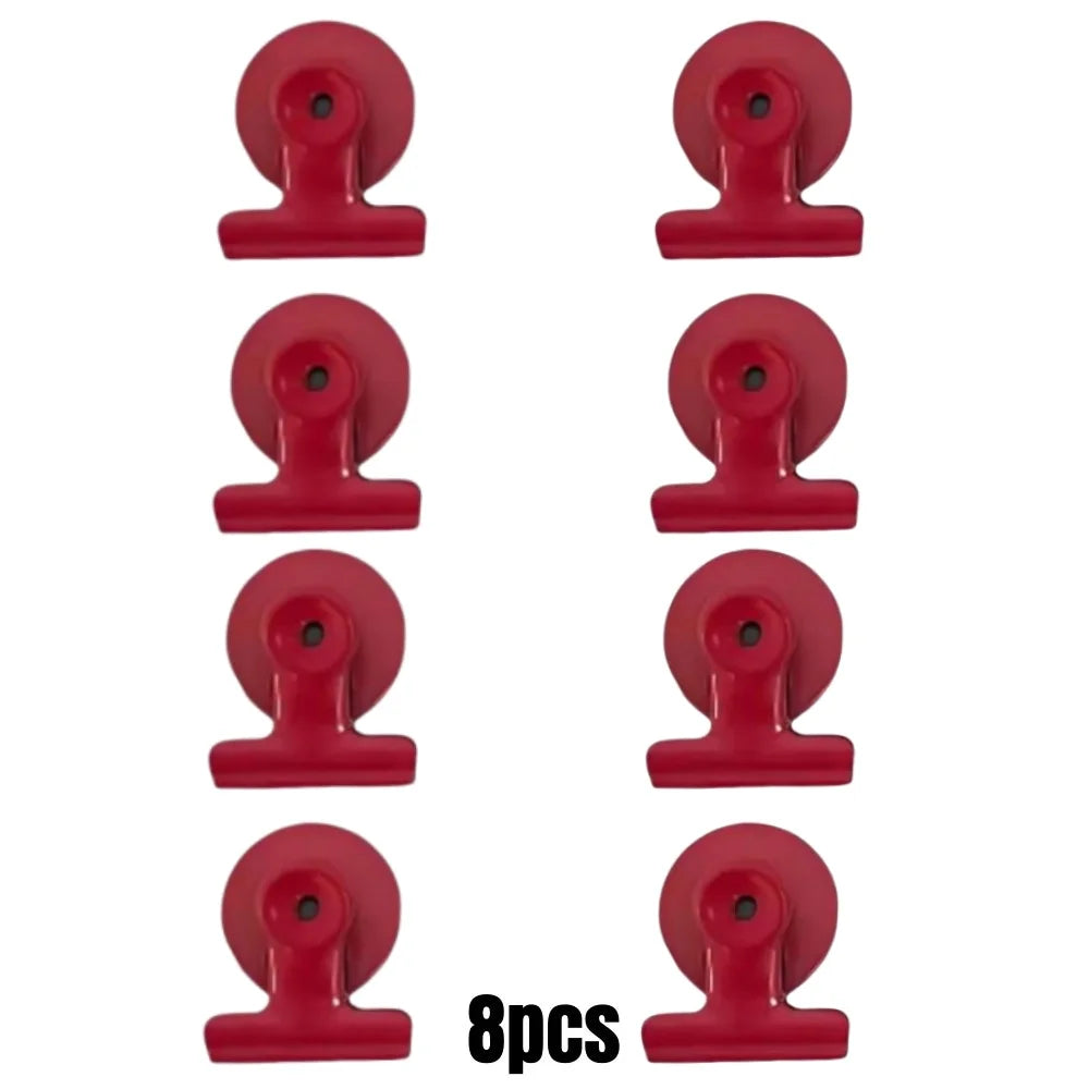 4/16pcs Magnetic Clips Heavy Duty Refrigerator Whiteboard Space-Saving Clip Set for Kitchen Office Photo Displays Holder Deco