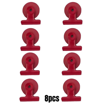 4/16pcs Magnetic Clips Heavy Duty Refrigerator Whiteboard Space-Saving Clip Set for Kitchen Office Photo Displays Holder Deco