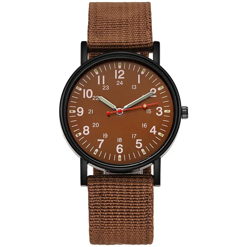 2023 Fashion Men Watches Fashion Mens Quartz Watch Luminous Hands Male Clock Big Dial Waterproof Man Wristwatch - Blick Red