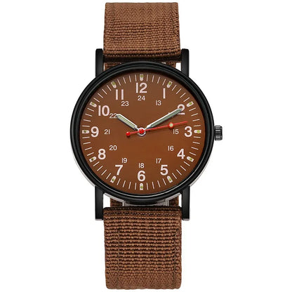 2023 Fashion Men Watches Fashion Mens Quartz Watch Luminous Hands Male Clock Big Dial Waterproof Man Wristwatch - Blick Red
