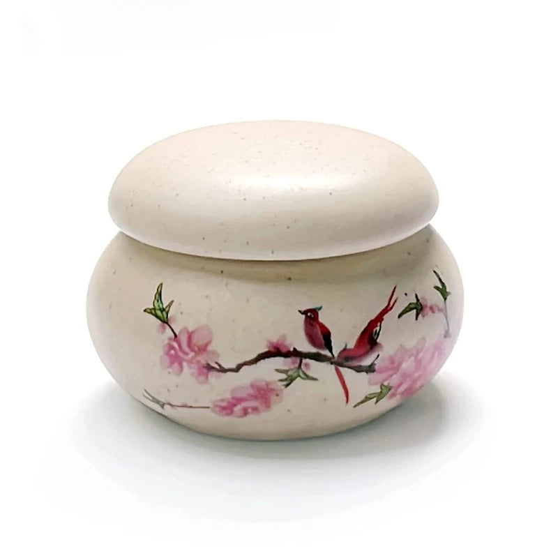 1Pc Ceramics Nail Cup with Lid Acrylic Liquid Powder Ceramic Cup Nail Art Acrylic Liquid Powder Porcelain Dappen Dish Contain
