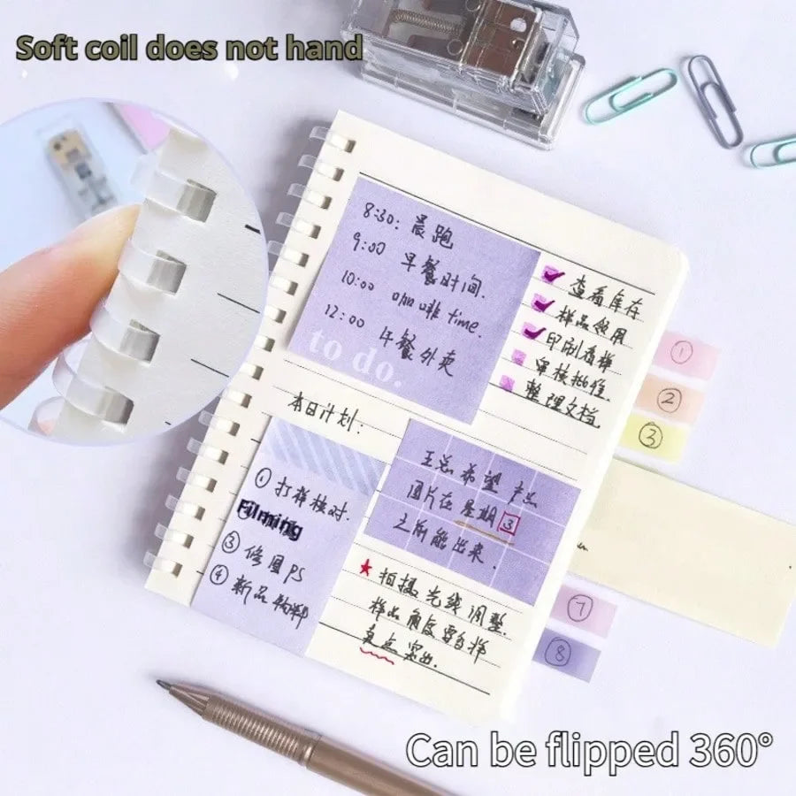 Kawaii Sticky Notes Set Expandable Removable Student Memo Pads Must-Have Study Planner Supplies Bulletin Journal Accessories