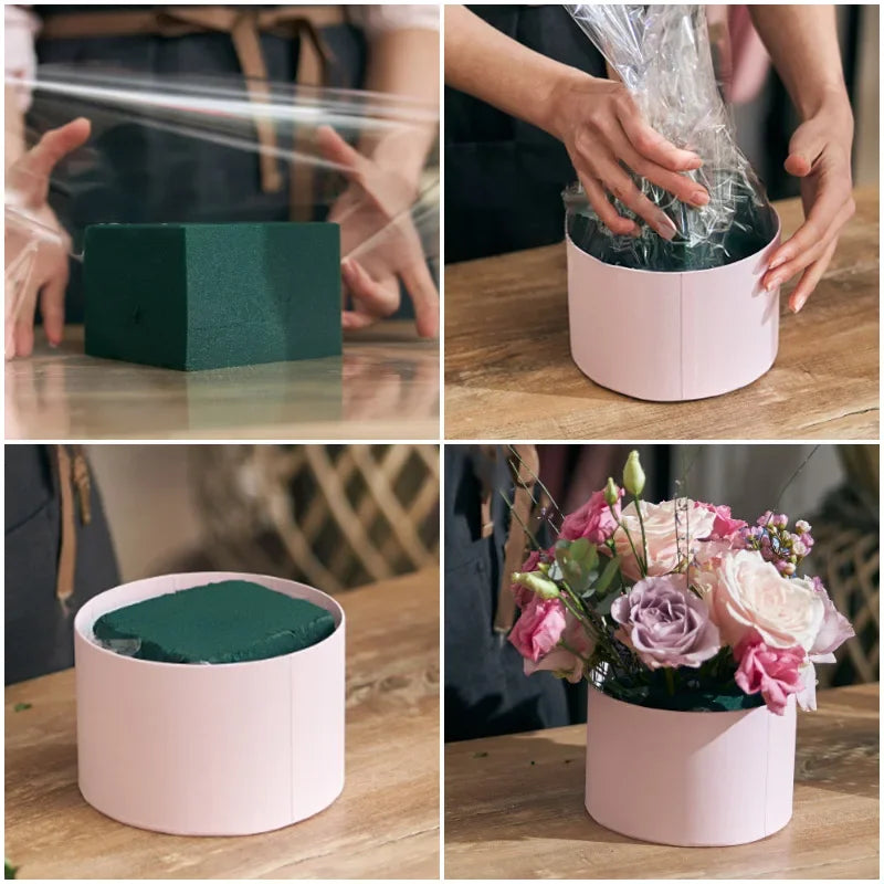 3/6Pcs Wet Fresh Floral Foam Blocks for Wedding Party Flower Arrangement Decoration Styrofoam Bricks Mud Home Garden Accessor