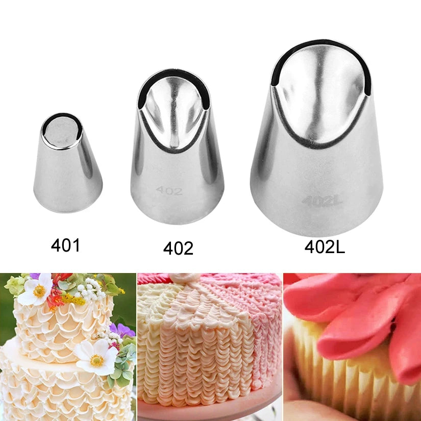 2/3/5/7/12 Pcs/Set Icing Piping Nozzles Set Russian Round Tips Fondant Cake Cream Decorating Pastry Tools