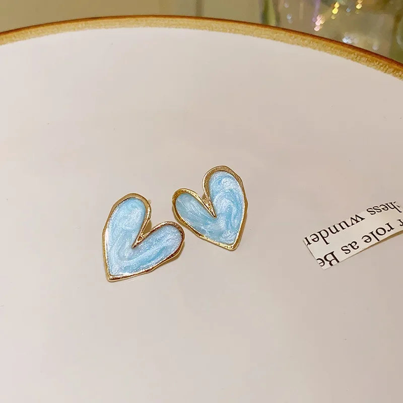 New Fashion love Heart Pearl Earrings for Women Sweet Elegant Temperament Drop Earring Trend Jewelry Accessories - 661880