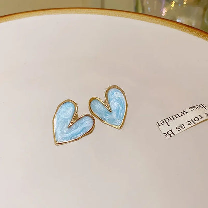 New Fashion love Heart Pearl Earrings for Women Sweet Elegant Temperament Drop Earring Trend Jewelry Accessories - 661880