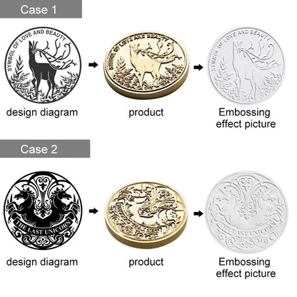 Customize Embossing Stamp Wedding Monogram Embosser Stamp,Personalized 2 initials Embosser Stamp,Wedding gift,hand held embos