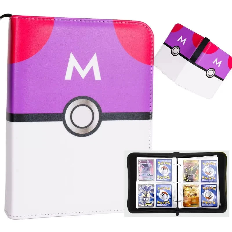Pokemon Binders 9 Pocket 900 Cards Zipper Toploader Mimikyu Loose Leaf Collectible Card Album Storage Organizer Custom Fans G