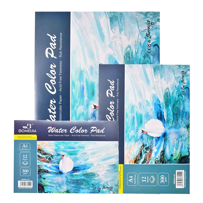 100% Cotton Watercolor Sketchbook 300g/m2 Water Color Drawing Paper Book Student Transfer Paper Papel Para Acuarela Art Suppl
