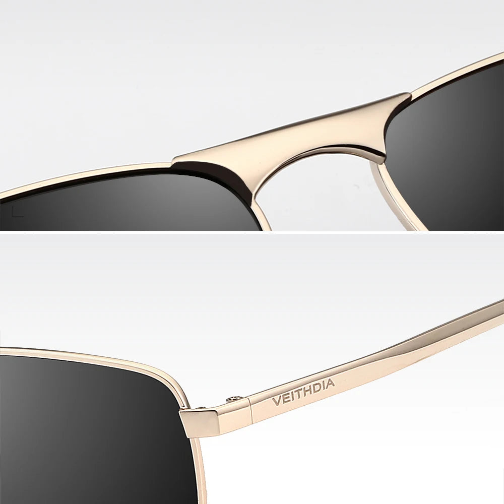 VEITHDIA Brand Men's Vintage Sports Sunglasses Polarized UV400 Lens Eyewear Accessories Male Outdoor Sun Glasses For Women V2