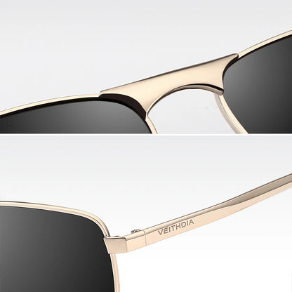 VEITHDIA Brand Men's Vintage Sports Sunglasses Polarized UV400 Lens Eyewear Accessories Male Outdoor Sun Glasses For Women V2