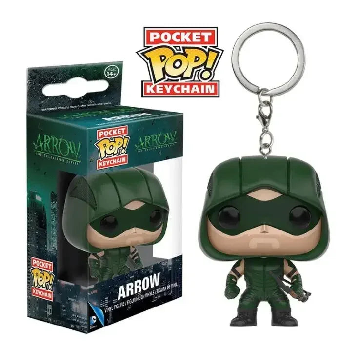 FUNKO Captain America Inro Man Deadpool Spider Man Thanos Thor Keychain Toys Vinyl Doll Collectible Toy Figures Best Kid Gift