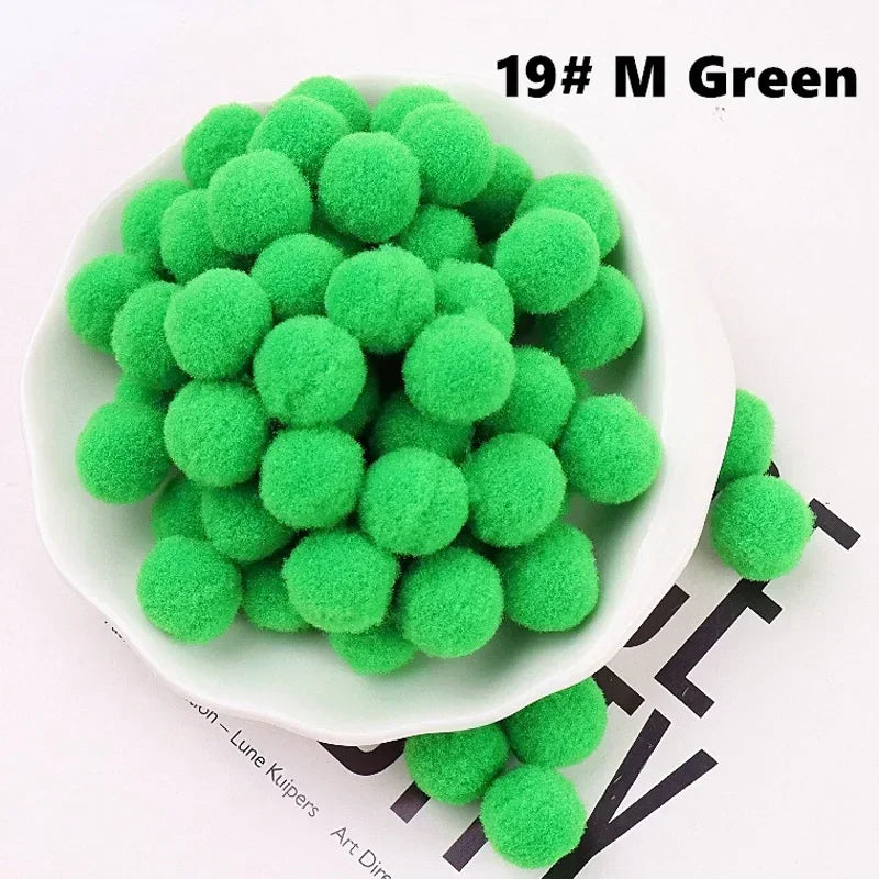 Mini Fluffy Soft Pom Poms Pompoms Ball,Handmade Craft Toys,Wedding Christmas Decor,DIY Sewing Supplies,8mm,10mm,15mm,20mm,30m