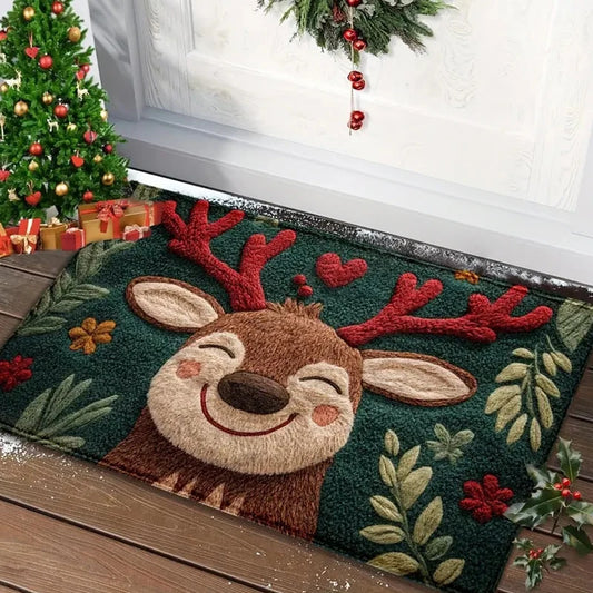 Christmas Door Mat Red Santa Claus Outdoor and indoor Gingerbread Man Carpet New Year 2026 Merry Christmas Home Decor Foot Ma