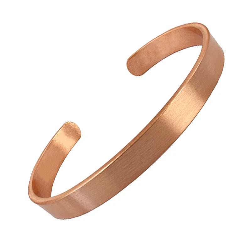 Fashion Pure Copper Magnetic Bracelet for Women Men Cuff Adjustable Size Bangles Arthritis Health Solid Copper Jewelry - CB71
