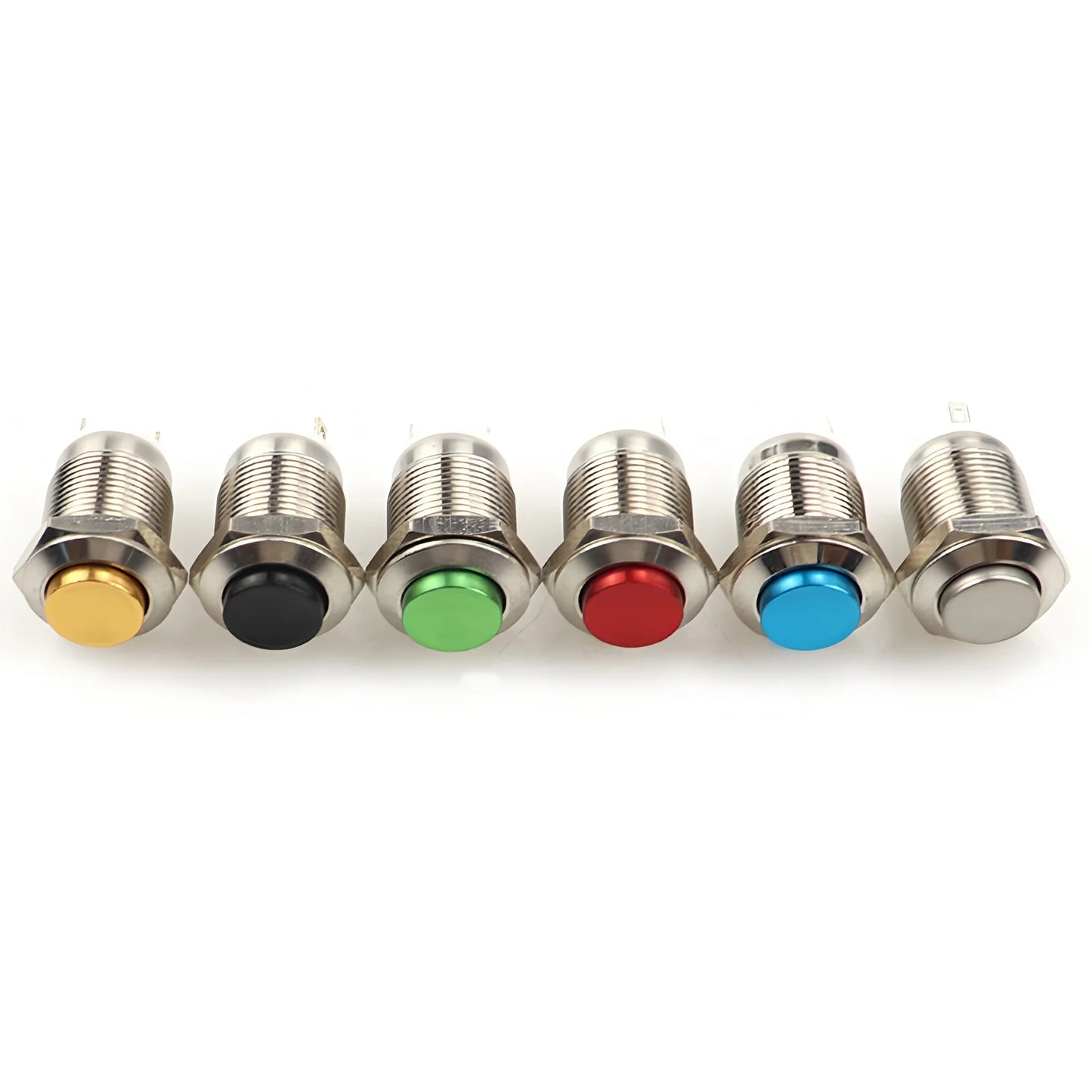 12mm Metal Button Switch Waterproof 1NO 3A High Head Momentary Suitable for doorbells Car start horns Computer Automatic Rese