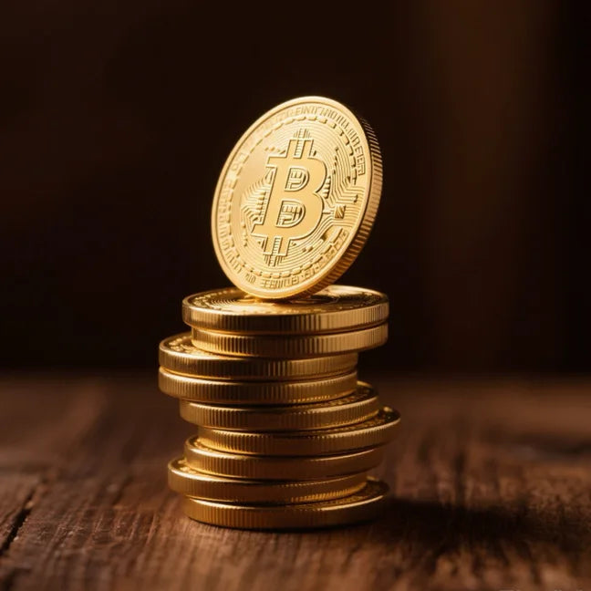 Gold Plated Bitcoin Coin Collectible Art Collection Gift Physical Commemorative Casascius Metal Antique Imitation Happy Birth