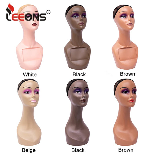 Manikin Wig Display Stand Female Mannequin Pvc Realistic Mannequin Head Bust For Wigs Display Making Styling Hats,Sunglasses