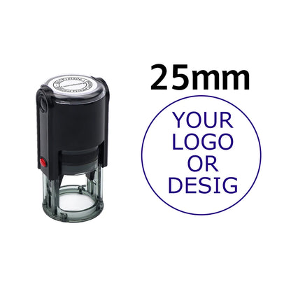 Custom Self-Inking Stamp 25/30/40/50mm Round Logo Design P Personalized Press-type Inking Stamp for Wedding Invitation Envelo