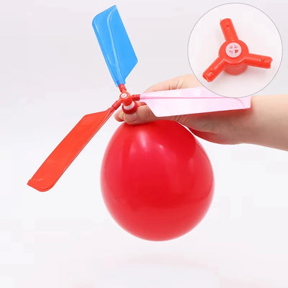 5PCS Propeller Balloon Helicopter Toys DIY Balloon with Whistle Outdoor Flying Balloon Birthday Party Decoration Gift