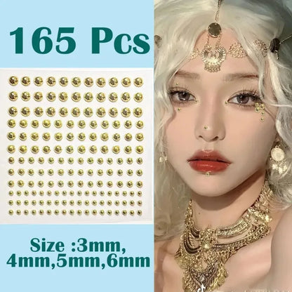 Fashion Fake Lip Nail Eyebrow Nose Ring No Piercing Lip Nails Sticker Selfadhesive Waterproof Reusable Body Belly Button Jewe