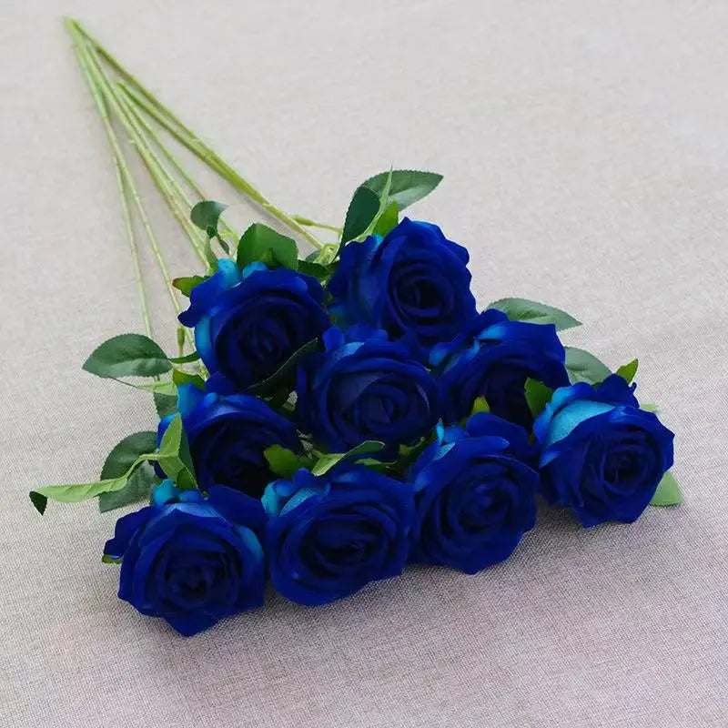 1/5/10/20pcs Roses Artificial Flowers Rose Flower Branch Artificial Red Roses Realistic Fake Rose for Wedding Home Decor - fl