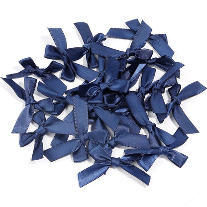50 Pcs/Lot 4*3.5cm Fresh Pink Ribbon Bows Small Size Satin Ribbon Bow Flower Craft Decoration Handwork DIY Party Decoration -