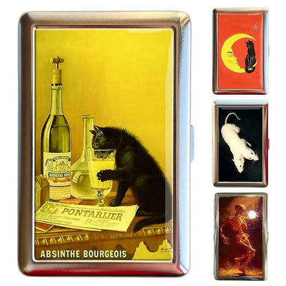 Vintage-Style Vintage Card Case Versatile Design Metal Material Cash Case Multi-function Easy Snap Metal Case