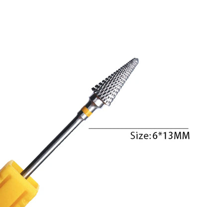 1pc Carbide Tungsten Nail Drill Bit Rotate Burr Milling Nail Cutter Bits Electric Drill Machine For Manicure Pedicure Tools -
