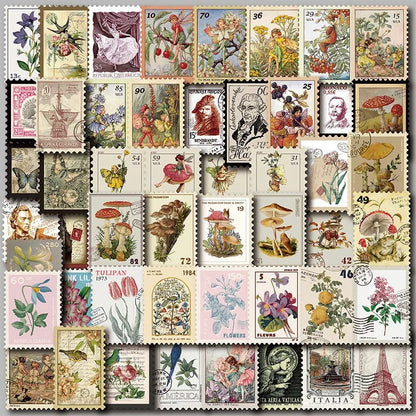 10/30/50PCS Vintage Aesthetic Stickers Series Rural Life Graffiti Children's Toys DIY Notebook Phone iPad Decoration