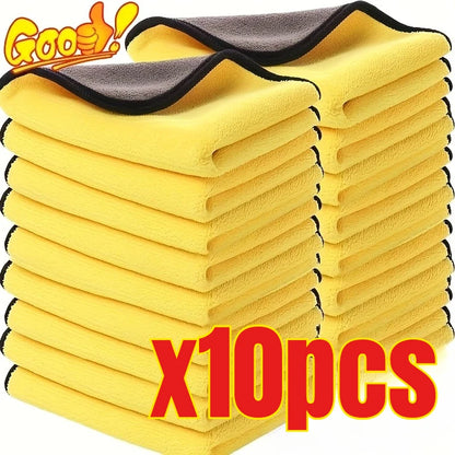 3/5/10Pcs Car Wash Microfiber Towel 30*30CMCar Cleaning Drying Cloth Care Cloth Car Wash Towel Kitchen Towel
