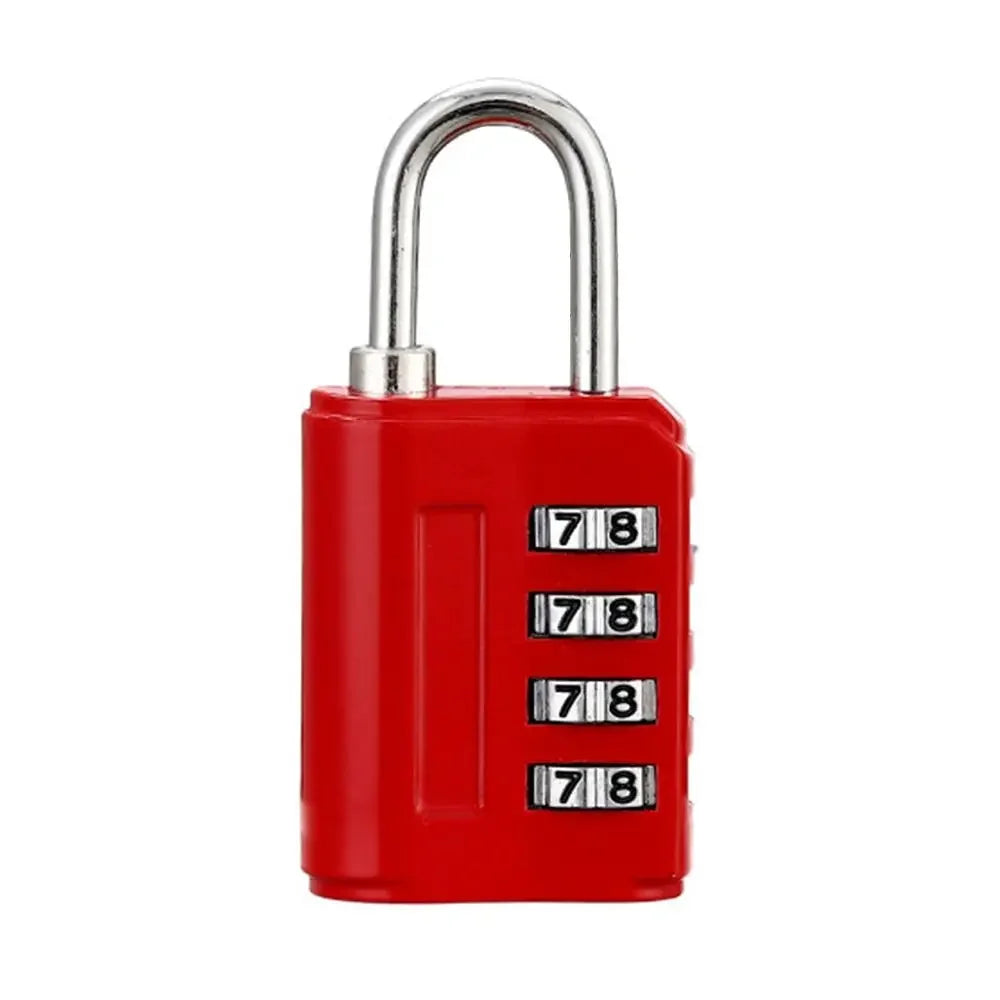 New Concept Color 4 Digit Combination Lock Anti-theft Safely Code Lock Travel Luggage Suitcase Lockers Zinc Alloy Padlock - B