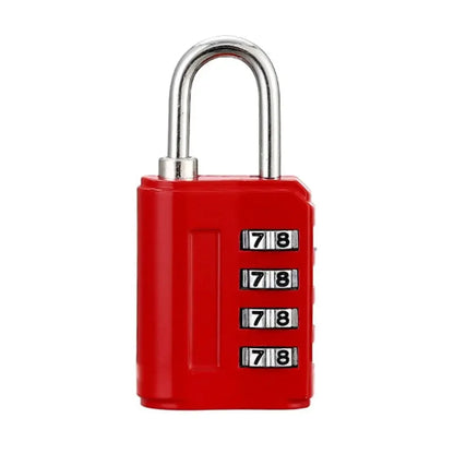 New Concept Color 4 Digit Combination Lock Anti-theft Safely Code Lock Travel Luggage Suitcase Lockers Zinc Alloy Padlock - B