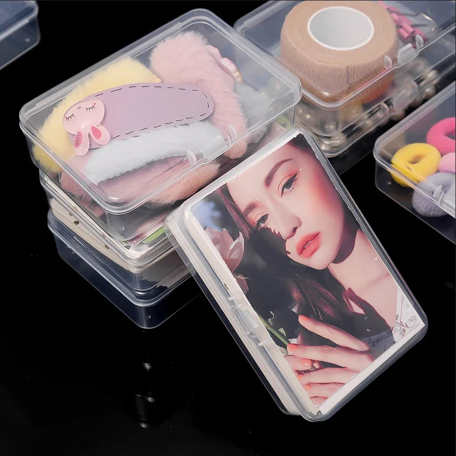 3/5/10Pcs Transparent Plastic Boxes Playing Cards Container Storage Case Packing Poker Game Card Box Board Games Card Organiz