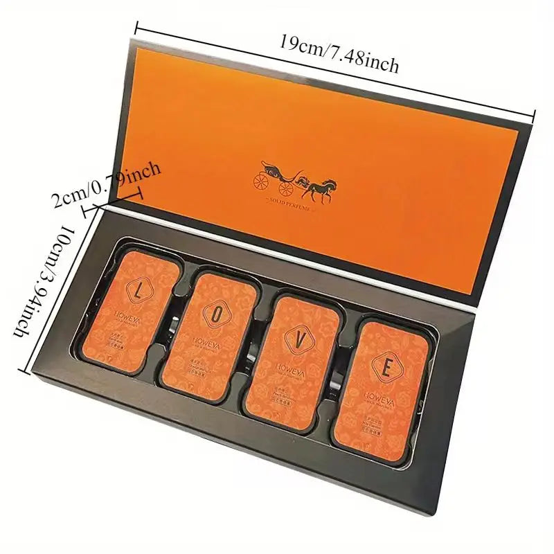 Solid Fragrance Gift Box, Romantic Lasting Solid Fragrance, Tempting Fragrance, Outdoor Portable, Dating Travel, Valentine's 