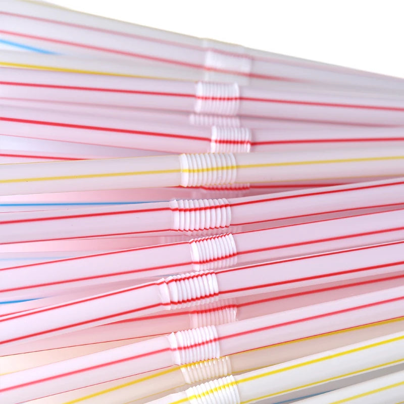 50-3000Pcs Multicolor Kitchen Beverage Straws Rietjes Drinking Straw Cocktail Rietjes Wedding Party Straws Accessories